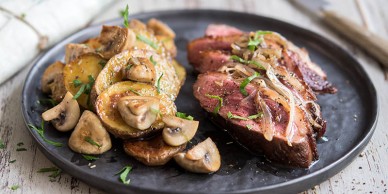 Filet de canette poêlé aux herbes de Provence