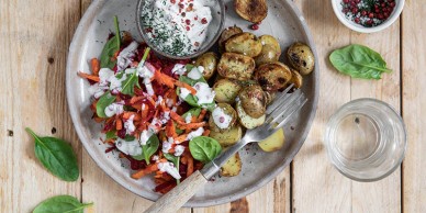 Salade de grenailles aux épices nordiques